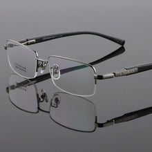 Load image into Gallery viewer, BCLEAR Men High Quality Pure Titanium Eye Glasses Frames Acetate Temple Legs Gold Silver Business  Spectacle Frame Eyewear
