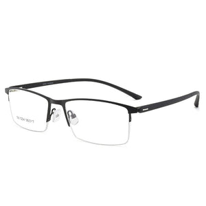 BCLEAR Men Titanium Alloy Eyeglasses Frame for Men Eyewear Flexible Temples Legs IP Electroplating Alloy Material Half Rim 2023