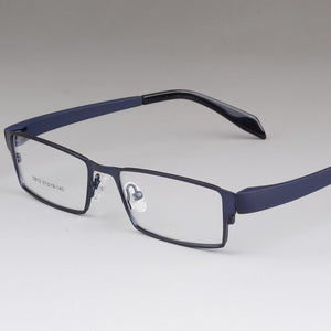BCLEAR Uomo Montature per occhiali in lega di titanio Aste flessibili Gambe IP Galvanotecnica Materiale in lega Full Frame Occhiali per occhiali 