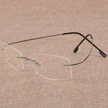 Load image into Gallery viewer, BCLEAR Men&#39;s Business Eyelasses Frame Titanium Alloy Memory Frame Glasses Frameless Spectacle Frame 808