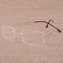 Load image into Gallery viewer, BCLEAR Men&#39;s Business Eyelasses Frame Titanium Alloy Memory Frame Glasses Frameless Spectacle Frame 808