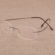 Load image into Gallery viewer, BCLEAR Men&#39;s Business Eyelasses Frame Titanium Alloy Memory Frame Glasses Frameless Spectacle Frame 808