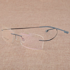 BCLEAR Men's Business Eyelasses Frame Titanium Alloy Memory Frame Glasses Frameless Spectacle Frame 808