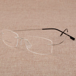 BCLEAR Men's Business Eyelasses Frame Titanium Alloy Memory Frame Glasses Frameless Spectacle Frame 808