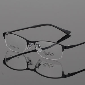 Women Metal Alloy Glasses Frame Ultra-light Frames Half Rim Optical Eyeglass Frame Colorful Eyewear TR Legs
