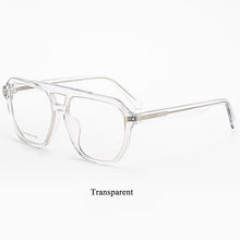 Load image into Gallery viewer, BCLEAR Men&#39;s Double Bridge Big Spectacle Frame Retro Eyeglasses Eyewear Transparent Optical Prescription Eyeglass
