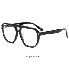 Load image into Gallery viewer, BCLEAR Men&#39;s Double Bridge Big Spectacle Frame Retro Eyeglasses Eyewear Transparent Optical Prescription Eyeglass