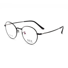 Carica l&#39;immagine nel visualizzatore di Gallery, BCLEAR Retro Round Frame Pure Titanium Myopia Eyeglasses Male Desgin Ultra-light Man Women Full Rim Eyewear