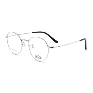 BCLEAR Retro Round Frame Pure Titanium Myopia Eyeglasses Male Desgin Ultra-light Man Women Full Rim Eyewear