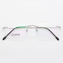 Load image into Gallery viewer, BCLEAR Rimless Glasses Frame Unisex Titanium Ultralight Eyeglasses Prescription Frameless Eyewear Myopia Optical Frame 52-18-140