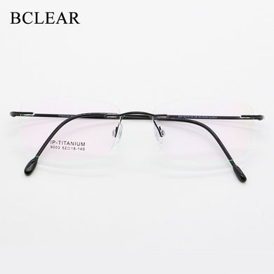 BCLEAR Rimless Glasses Frame Unisex Titanium Ultralight Eyeglasses Prescription Frameless Eyewear Myopia Optical Frame 52-18-140