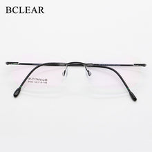 Load image into Gallery viewer, BCLEAR Rimless Glasses Frame Unisex Titanium Ultralight Eyeglasses Prescription Frameless Eyewear Myopia Optical Frame 52-18-140