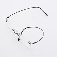 Load image into Gallery viewer, BCLEAR Rimless Glasses Frame Unisex Titanium Ultralight Eyeglasses Prescription Frameless Eyewear Myopia Optical Frame 52-18-140