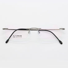 Load image into Gallery viewer, BCLEAR Rimless Glasses Frame Unisex Titanium Ultralight Eyeglasses Prescription Frameless Eyewear Myopia Optical Frame 52-18-140