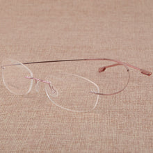 Load image into Gallery viewer, BCLEAR Rimless Titanium Alloy Eyeglasses Frames Women Flexible Optical Frame Prescription Spectacle Frameless Eye Glasses
