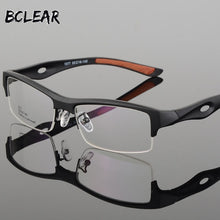 Load image into Gallery viewer, BCLEAR Spectacle Frame Attractive Mens Distinctive Design Brand Comfortable TR90 Half Frame Square Sports Glasses Frame Eyeglass