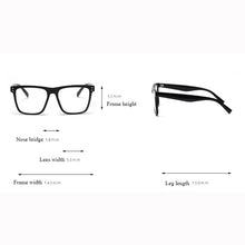 Carica l&#39;immagine nel visualizzatore di Gallery, BCLEAR Square Glasses Frame Women Transparent TR90 2023 Brand Designer Flat Top Big Eyeglasses Optical Frame Men Unisex Popular