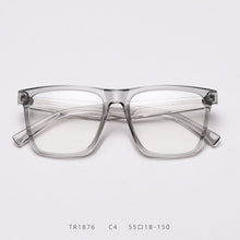 Carica l&#39;immagine nel visualizzatore di Gallery, BCLEAR Square Glasses Frame Women Transparent TR90 2023 Brand Designer Flat Top Big Eyeglasses Optical Frame Men Unisex Popular