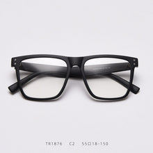 Carica l&#39;immagine nel visualizzatore di Gallery, BCLEAR Square Glasses Frame Women Transparent TR90 2023 Brand Designer Flat Top Big Eyeglasses Optical Frame Men Unisex Popular