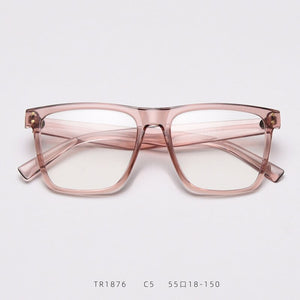 BCLEAR Square Glasses Frame Women Transparent TR90 2023 Brand Designer Flat Top Big Eyeglasses Optical Frame Men Unisex Popular