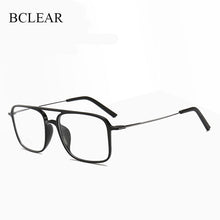 Carica l&#39;immagine nel visualizzatore di Gallery, BCLEAR Super Light Square ULTEM Eyeglasses Double Beam Glasses Frame Men and Women Models Tide Big Face Comfortable