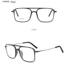 Carica l&#39;immagine nel visualizzatore di Gallery, BCLEAR Super Light Square ULTEM Eyeglasses Double Beam Glasses Frame Men and Women Models Tide Big Face Comfortable