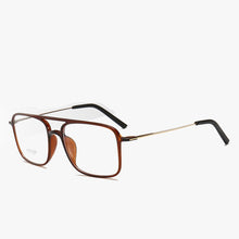 Carica l&#39;immagine nel visualizzatore di Gallery, BCLEAR Super Light Square ULTEM Eyeglasses Double Beam Glasses Frame Men and Women Models Tide Big Face Comfortable