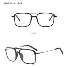 Carica l&#39;immagine nel visualizzatore di Gallery, BCLEAR Super Light Square ULTEM Eyeglasses Double Beam Glasses Frame Men and Women Models Tide Big Face Comfortable