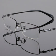 Load image into Gallery viewer, BCLEAR Super Light Titanium Prescription Glasses Frame Optical Eye Glasses Frames Men Classic Half Frame High Quality Eyewear