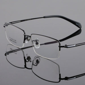 BCLEAR Super Light Titanium Prescription Glasses Frame Optical Eye Glasses Frames Men Classic Half Frame High Quality Eyewear
