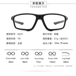 BCLEAR TR90 Sports Male Eyeglasses Frame Prescription Eyewear Basketball Spectacle Frame Glasses Optical Eye Glasses Frames Men