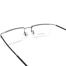 Load image into Gallery viewer, BCLEAR Titanium Alloy Slim Glasses Frame Men Ultralight Square Myopia Prescription Eyeglasses Metal Half Rimless Optical Eyewear