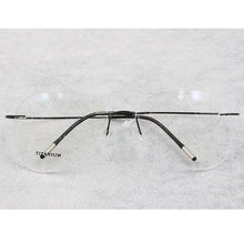 Load image into Gallery viewer, BCLEAR Titanium Rimless Designer Eyeglasses Optical Glasses Frame Men and Women Eyewear Lightweight Flexible Spectacle