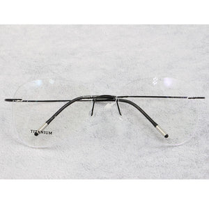 BCLEAR Titanium Rimless Designer Eyeglasses Optical Glasses Frame Men and Women Eyewear Lightweight Flexible Spectacle