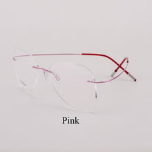 Load image into Gallery viewer, BCLEAR Titanium Rimless Designer Eyeglasses Optical Glasses Frame Men and Women Eyewear Lightweight Flexible Spectacle