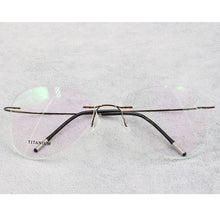 Load image into Gallery viewer, BCLEAR Titanium Rimless Designer Eyeglasses Optical Glasses Frame Men and Women Eyewear Lightweight Flexible Spectacle