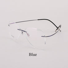 Load image into Gallery viewer, BCLEAR Titanium Rimless Designer Eyeglasses Optical Glasses Frame Men and Women Eyewear Lightweight Flexible Spectacle