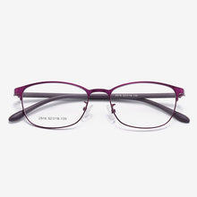 Carica l&#39;immagine nel visualizzatore di Gallery, BCLEAR Urltra-Light Women Titanium Alloy Oval Full Half Rim Glasses Frames Eyewear With Flexible Legs IP Electroplating 2515