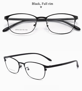 BCLEAR Urltra-Light Women Titanium Alloy Oval Full Half Rim Glasses Frames Eyewear With Flexible Legs IP Electroplating 2515