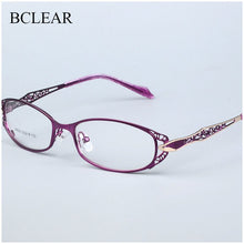 Load image into Gallery viewer, BCLEAR Women Prescription Optical Eyeglasses Frames with Golden Hollow Out Eyeglasses Frame With Flower Female Spectacle Eyewear