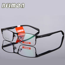 Carica l&#39;immagine nel visualizzatore di Gallery, BELMON Eyeglasses Frame Men Computer Optical Eye Glasses Spectacle Frame For Male Transparent Clear Lens Armacao  de RS009