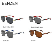 Load image into Gallery viewer, BENZEN Al-Mg Polarized Men's Sunglasse Brand Designer UV 400 Sun Glasses For Driving Oculos de sol Shades 9529