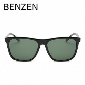 BENZEN Polarized Sunglasses Men Women Sun Glasses Aluminum+PC Male Shades  Driving Glasses Black With Case 9137