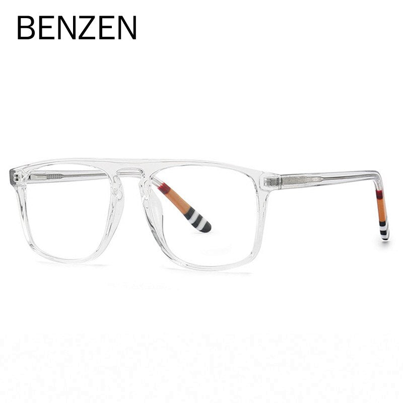 BENZEN TR 90 Acetate Optical Glasses Frame Men Vintage Retro Rectangle Prescription Eyeglasses Women  Spectacle Eyewear 5561