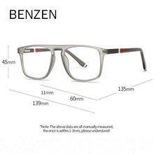 Load image into Gallery viewer, BENZEN TR 90 Acetate Optical Glasses Frame Men Vintage Retro Rectangle Prescription Eyeglasses Women  Spectacle Eyewear 5561