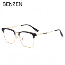 Load image into Gallery viewer, BENZEN Titanium Prescription Eyeglasses Frame Men Vintage Retro Eyebrow Line Myopia OpticalGlasses Frames Women Eyewear 5560