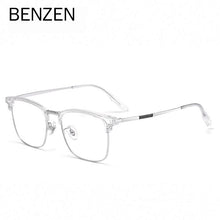 Load image into Gallery viewer, BENZEN Titanium Prescription Eyeglasses Frame Men Vintage Retro Eyebrow Line Myopia OpticalGlasses Frames Women Eyewear 5560