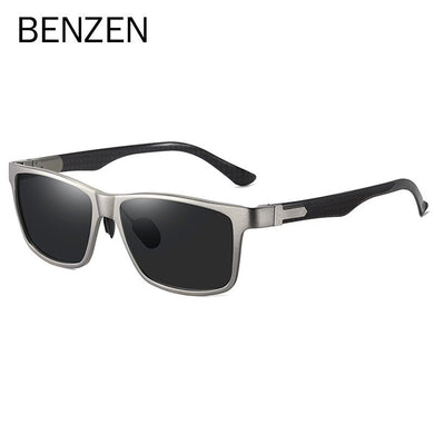 BENZEN Top Carbon Fiber Square Polarized Sunglasses Men Goggles For Driving Sun glasses  Male UV 400 gafas de sol hombre 9617