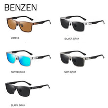 Load image into Gallery viewer, BENZEN Top Carbon Fiber Square Polarized Sunglasses Men Goggles For Driving Sun glasses  Male UV 400 gafas de sol hombre 9617