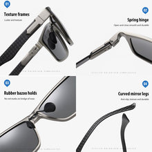 Load image into Gallery viewer, BENZEN Top Carbon Fiber Square Polarized Sunglasses Men Goggles For Driving Sun glasses  Male UV 400 gafas de sol hombre 9617